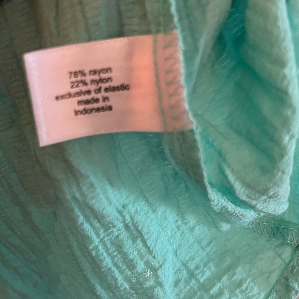 Lane Bryant Seafoam Off the Shoulder Blouse Sz 24 - Picture 11 of 12